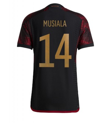 Germany Jamal Musiala #14 Replica Away Stadium Shirt World Cup 2022 Short Sleeve